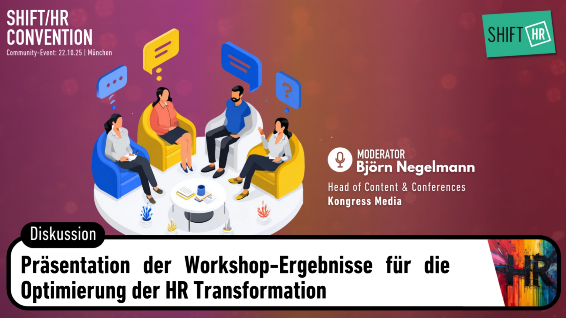 Präsentation & Diskussion der Workshop-Ergebnisse für die Optimierung der HR Transformation