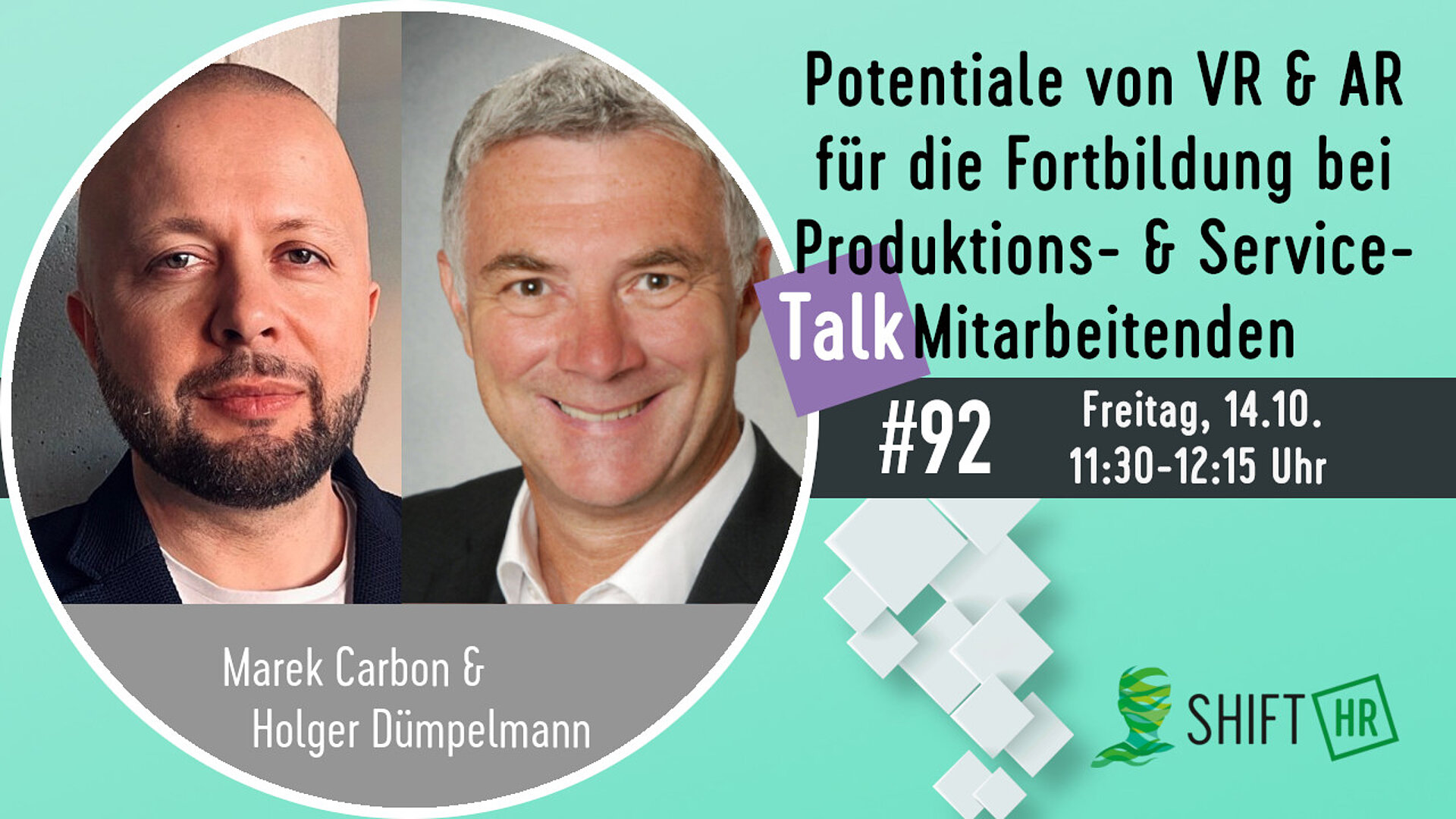 Im Gespräch mit Marek Carbon & Holger Dümpelmann zu besseren Lernergebnissen für Produktions- und Servicemitarbeiter im Kontext von VR und AR